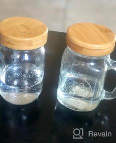 img 6 attached to CNVOILA 4 Bamboo Regular Mouth Mason Jar Lids 🏺 - Premium Screw Top Lids for Storage and Canning Jars