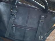 картинка 1 прикреплена к отзыву Women'S Vintage Leather Purses And Handbags Shoulder Bag Tote Top Handle Bags Designer Cross Body Satchel By Heshe от Derick Carpenter