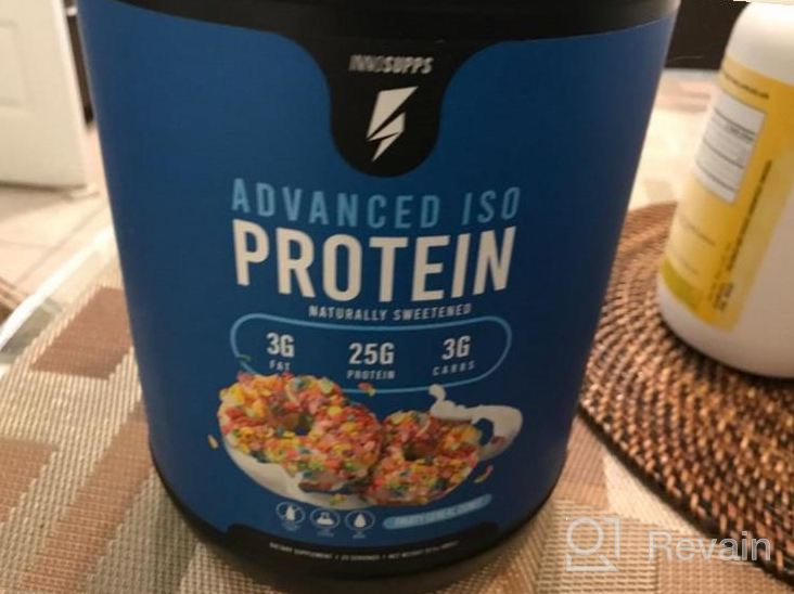 img 1 attached to Fuel Your Body With Inno Supps Advanced Iso Protein For 100% Whey Isolate And No Artificial Ingredients - Fruity Cereal Donut Flavor review by Michael Mendoza