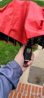 img 1 attached to Small, Automatic Open/Close Umbrella With Teflon Coating - Windproof & Lightweight For Traveling & Backpackers! review by Dave Willis