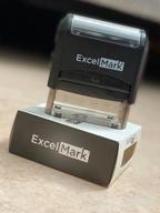 img 1 attached to Customize Your Return Address With ExcelMark Large Self-Inking Rubber Stamp - Up To 5 Lines & Many Font Choices! review by Jamal Sandridge