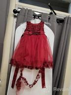 img 1 attached to Burgundy Princess Holiday Sleeveless Sundress for Girls - Fashionable Clothing review by Evelyn Jackson