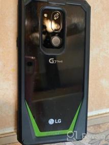 img 7 attached to Чехол LG G7 ThinQ Poetic Guardian Series — гибридный противоударный бампер, прозрачная крышка с закаленным стеклом, синий