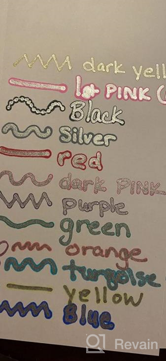 img 1 attached to Super Squiggles Double Line Pen Set With 24 Outline Metallic Markers And Magic Glitter Drawing Pens For DIY Sketching, Greeting Cards, Crafts, Posters, And Painting - Perfect Child Color Pen review by Marcus Dortch