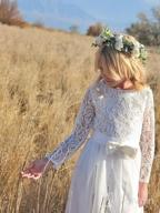 img 1 attached to Sophisticated Vintage Chiffon Flower Girl Dresses by ABAO SISTER review by Matt Mosley