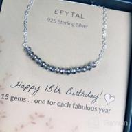 img 1 attached to EFYTAL 15th Birthday Gifts for Her: Sterling Silver Necklace with 15 Beads - Perfect Quinceanera Gift for 15 Year Old Girls review by Tami Boudreau