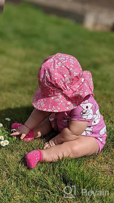 img 1 attached to Ami&Li Tots Unisex Child Adjustable Wide Brim Sunhat with UPF 50 Sun Protection for Baby Girl Boy Infant Kids Toddler review by Bryan Gibbons