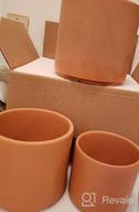 img 1 attached to Set Of 3 POTEY Terracotta Planters With Drainage Hole And Saucer - 6 Inch, 5 Inch, And 4 Inch Cylindrical Indoor Flower Containers - Unglazed Clay Pots Perfect For Plants - Model Number 222231 review by Harry Jenkins