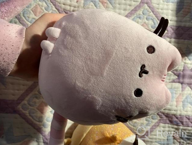 img 1 attached to 6" GUND Squisheen Mint Green Plush Stuffed Animal - Squishy Pusheen Sitting Pet Pose! review by Brittany Smith