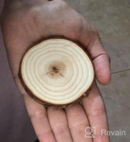 img 7 attached to 30 Pcs 2.4-2.8 Inch Natural Wood Slices - Unfinished Wooden Circles For DIY Crafts, Arts Painting & Christmas Ornaments | Fuyit