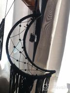 img 1 attached to Bohemian Beauty: Black Dream Catcher With Crystal Moon Stone review by Shannon Taylor