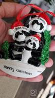 img 1 attached to 2022 Unique Family Christmas Ornaments - Polyresin Panda Bear Family Ornament - Personalized Family Of 3 Decoration - Ideal Gifts For Mom, Dad, Kids, Grandma, Grandpa - Long-Lasting Family Décor review by Erin Sacchetti