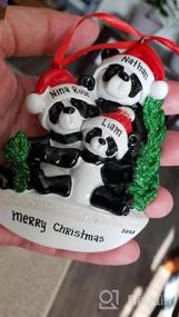 img 5 attached to 2022 Unique Family Christmas Ornaments - Polyresin Panda Bear Family Ornament - Personalized Family Of 3 Decoration - Ideal Gifts For Mom, Dad, Kids, Grandma, Grandpa - Long-Lasting Family Décor