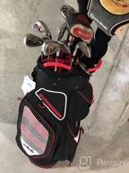 img 1 attached to Ultimate Golfing Convenience: Lightweight 14 Divider Golf Cart Bag With Cooler Pouch, Dust Cover & Backpack Strap! review by Joaquin Bennett