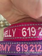 img 1 attached to Taglory Personalized Dog Collars, Embroidered Reflective Dog Collar With Name And Phone Number, Adjustable Nylon Dog Collar For Medium Dogs, Pink review by Lee Rodriguez