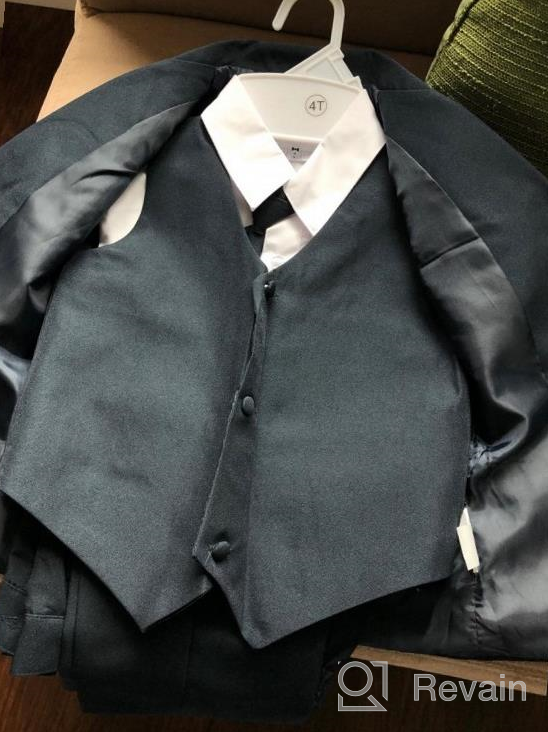 img 1 attached to 👔 Avery Hill 5 Piece 2 Button Full Back Boys' Clothing and Suits & Sport Coats: Stylish Wardrobe Staples for Young Gentlemen review by Ryan Lawrence