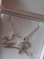 img 1 attached to Sparkling YFN S925 Sterling Silver Cubic Zirconia Alphabet Pendant Necklace - 26 Letters Collection review by Ashley Andrews