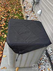 img 5 attached to 🌬️ Perfitel AC Cover for Outside Units - Central Air Conditioner Cover Defender: Waterproof & Heavy Duty (28X28 Inch)