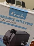 img 1 attached to KEDSUM 330GPH Ultra Quiet Submersible Pump With High Lift And Grounded Power Cord - Ideal For Fish Tanks, Ponds, Aquariums, Statuary, Hydroponics - Includes 3 Nozzles And 1500L/H Water Flow review by Jack Duncan