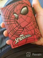img 1 attached to 🕷️ WINGHOUSE Marvel Avengers Spider-Man Comic Bifold Zipper PU Leather Card Wallet: The Ultimate Hand Strap Companion review by Mark Tompkins