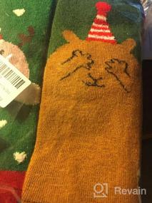 img 5 attached to Зимняя сказка: 15 пар праздничных шерстяных носков - идеально подойдут для женщин, девочек и старших детей на праздничный сезон!
