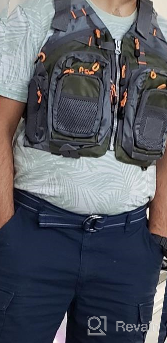 img 1 attached to PELLOR Fly Fishing Vest With Multi-Pockets Fishing Gear Outdoor Breathable Mesh Fishing Vest Backpack For Camping Hunting review by Jacob Brasic