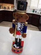 img 1 attached to Get Into The Holiday Spirit With Joliyoou'S Wooden Nutcracker Bear Trumpeter With Music Box - Perfect For Christmas Decor! review by Michael Hawkins