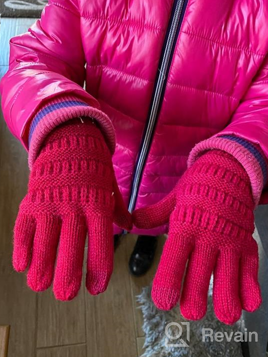 img 1 attached to 🧤 Essential Girls' Accessories: Children's Anti-Slip Touchscreen Texting Gloves for Enhanced Grip! review by Jerome Pernell