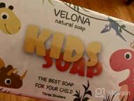 img 1 attached to Velona Kids Soap – 3 Dinobars Gift For Girls And Boys Colored Dinosaurs For All Skin Types Natural Oils And Ingredients, Fun Bath Time For Children Made In USA (3 Bars) review by Benjamin Glasper