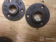 img 1 attached to 1" Malleable Cast Iron Black Floor Flange 20 Pack Fit For Steampunk Furniture,Industrial Supplies, Floral, Lamps, Hanging Racks, Shelves DIY And So On review by Chris Pettway