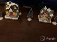 img 1 attached to DIY Christmas Doll Figurine Village Building Set Of 4 - Light Up Your Home With Innodept12! review by Kristen Cunningham