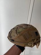 img 1 attached to OneTigris Multicam Helmet Cover For Fast Helmets In Size M/L And L/XL - Protect Your Headgear With Cloth Cover In Multicam Print review by Eric Jones