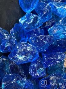 img 8 attached to 10 Pounds Cobalt Blue Recycled Fire Glass For Natural Or Propane Fire Pit, Gas Log Sets - Mr. Fireglass
