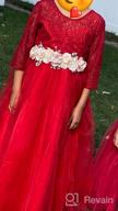 картинка 1 прикреплена к отзыву «Принцесса Бордовая детская одежда: платье с вышивкой для подружки невесты на первом причастии» от Desiree Scott