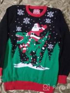 img 1 attached to Get Festive with Hybrid Apparel Christmas Sweater Skeleton Boys' Clothing and Sweaters review by Kyle Smernes