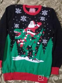 img 5 attached to Get Festive with Hybrid Apparel Christmas Sweater Skeleton Boys' Clothing and Sweaters