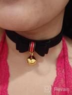 img 1 attached to 🎀 Charming Velvet Lolita Bow Collar Necklace with Christmas Bell and Kitty Motif (Z1) review by Chad Sorensen