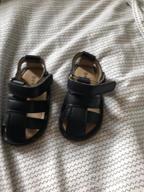 img 1 attached to Leather Walking Sandals for Boys - Bear Mall Shoes review by Riley Skeet