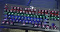 img 1 attached to MechanicalEagle Z-77 75% Mechanical Keyboard Aluminium Panel Clicky Blue Switches Rainbow LED Backlit N-Key Rollover 87-Key Tenkeyless Hot Swappable Spare Switches Included review by Chip Palmer