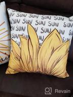 img 1 attached to Add Sunshine To Your Home With AENEY Summer Pillow Covers - Set Of 4 Sunflower Gnome And Bee Designs For Farmhouse Decor review by Joe Nieves