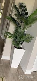 img 5 attached to Bring The Outdoors In: Stunning Fopamtri 5-Ft Artificial Areca Palm Trees For Home & Office