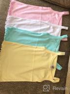 img 1 attached to Girls' Pastel Colored Cotton Spaghetti Strap Undershirts - Tops, Tees & Blouses review by Mike Kimball