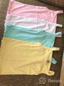 img 7 attached to Girls' Pastel Colored Cotton Spaghetti Strap Undershirts - Tops, Tees & Blouses