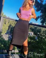 img 1 attached to Bold And Summer-Ready: Abardsion'S Sleeveless Skinny Strappy Crop Tops For Women review by David Olson