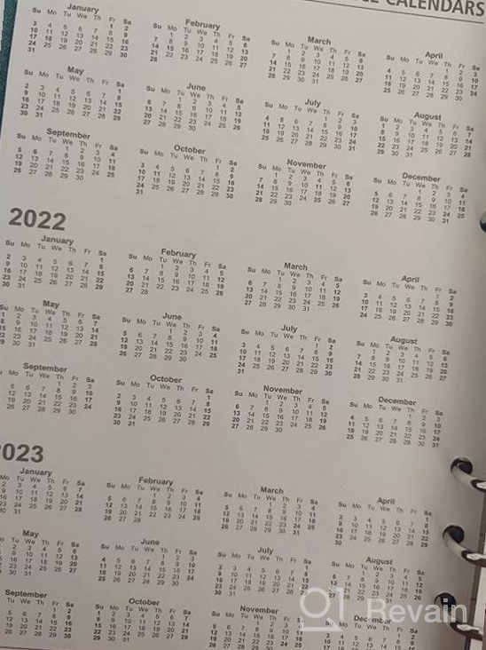 img 1 attached to 2023 Monthly Planner Refill For A5 Binder, Two Page Per Month, January 2023 - December 2023, 5.6"X8.3", 6-Hole Punched review by Harry Tulsa