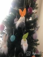 img 1 attached to Easter Hanging Bunny Ornaments Set Of 10, Colorful Plush Bunny Gnomes Easter Gnomes Tree Ornament Decorations review by Tiffany Williams