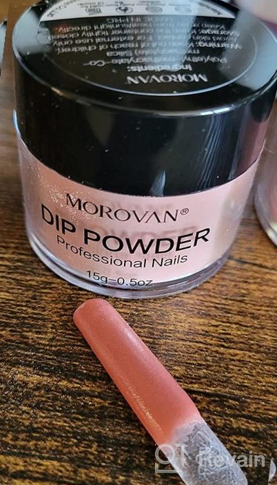 img 1 attached to Morovan Dip Powder Nail Kit Starter: 8 Colors Glow In The Dark Manicure Set For French Nails Art review by Kevin Jacobson