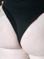 img 1 attached to Women'S Seamless Tummy Control Shapewear Bodysuit With Thong Sculpting ShaperX review by Josh Ulrich