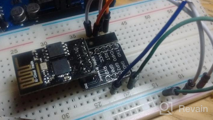 img 1 attached to DIYmall ESP8266 ESP-01/ESP-01S Breakout Board Adapter PCB For Serial WiFi Transceiver Network On Breadboard review by Brian Young