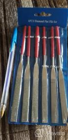 img 4 attached to 140Mm/150 Grit Diamond Needle File Set - 10 Piece HTS 101E0